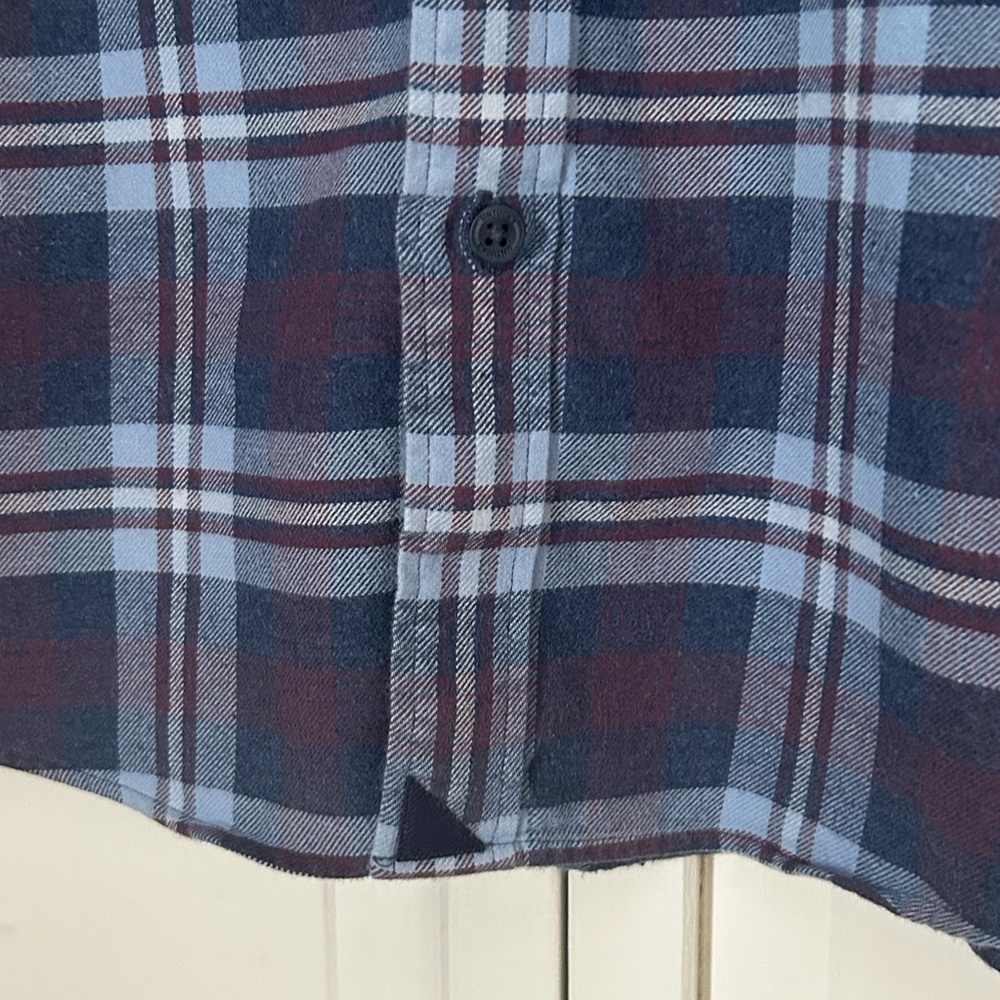 UNTUCKit Men’s Size M Long Sleeve Plaid Flannel Button Down Shirt - Picture 5 of 13